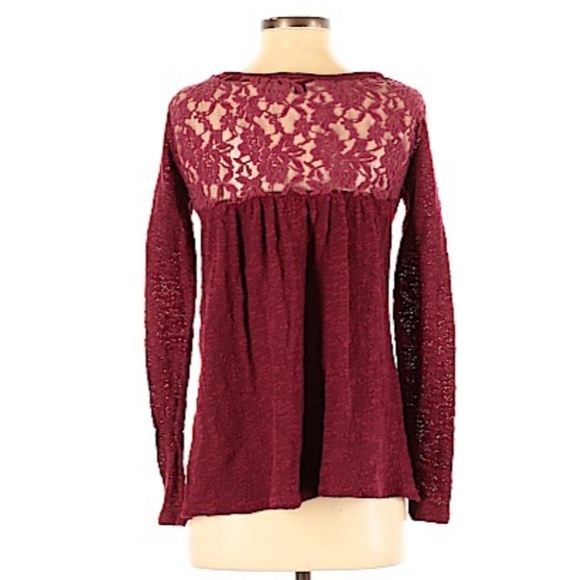 American Eagle Long Sleeve Knit Sweater Top Large - Picture 2 of 11